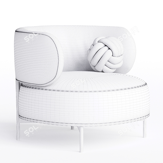 Modern Lounge Armchair 2014 Edition 3D model image 3