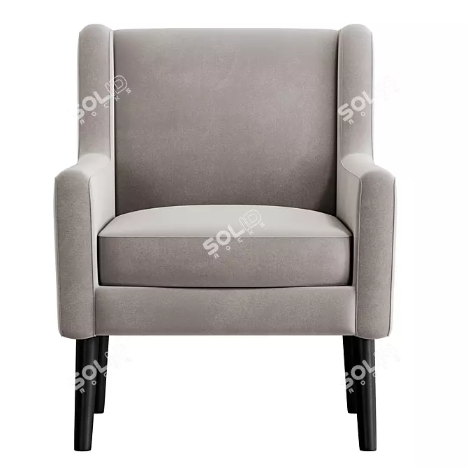  sleek Jude Armchair design 3D model image 4