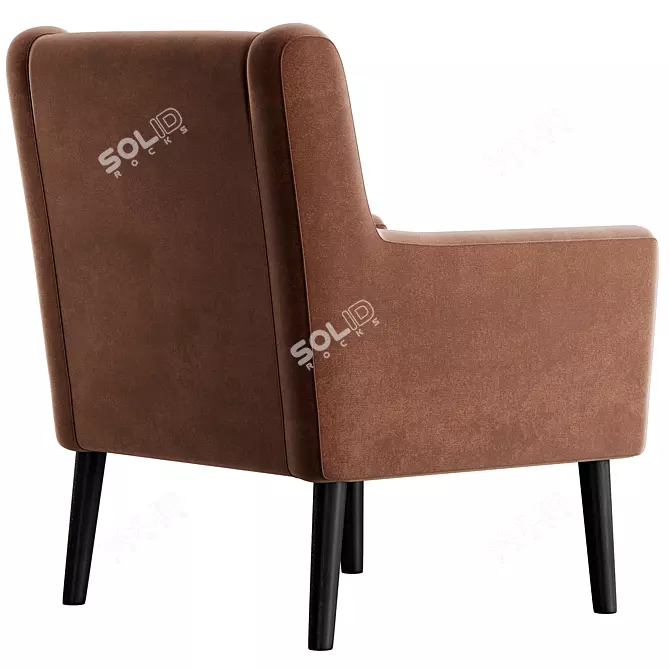  sleek Jude Armchair design 3D model image 5