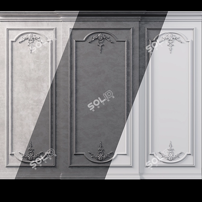3Ds Max Wall Molding Kit 3D model image 1