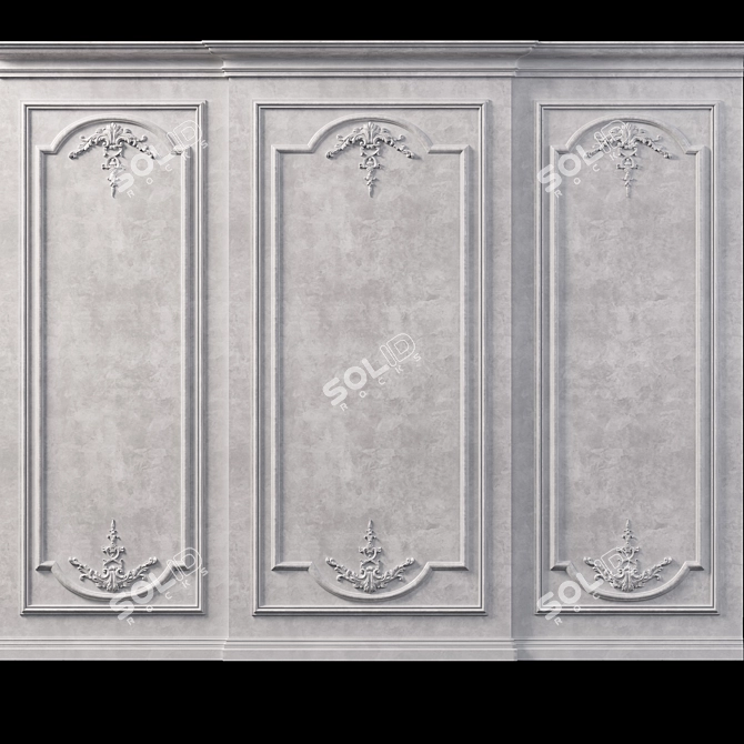 3Ds Max Wall Molding Kit 3D model image 3