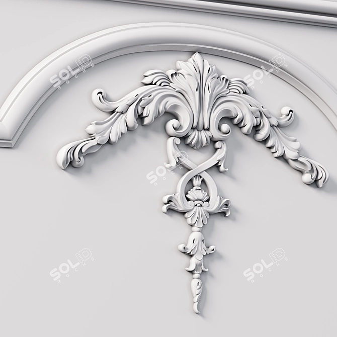 3Ds Max Wall Molding Kit 3D model image 6