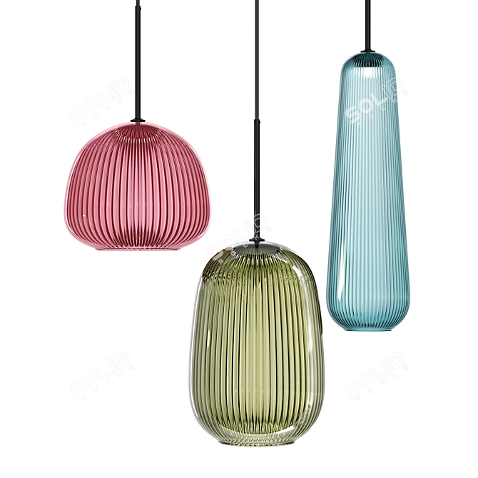 Modern Design AQUARELL Wall Lamp 3D model image 1