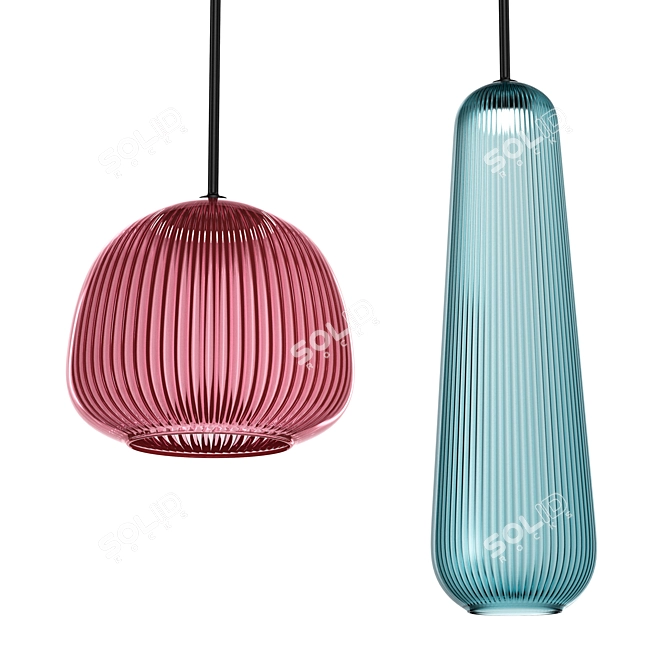 Modern Design AQUARELL Wall Lamp 3D model image 5