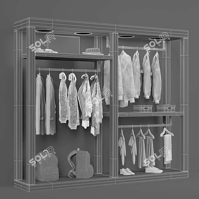 Dual-Render Turbo Hanger Stand 3D model image 4