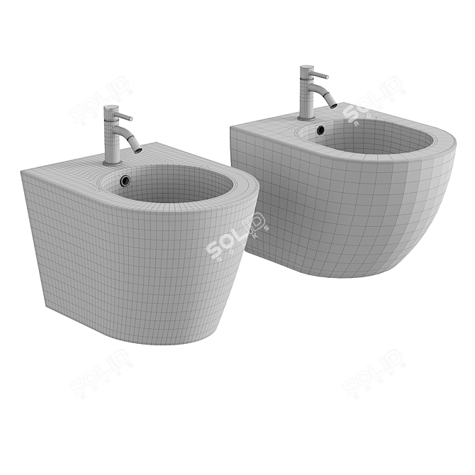 Rimless Forma Nova Toilets 3D model image 4