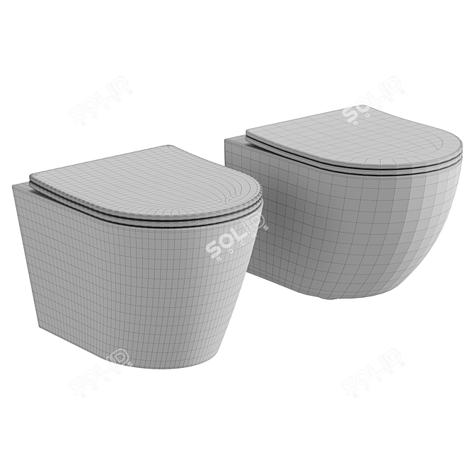 Rimless Forma Nova Toilets 3D model image 5