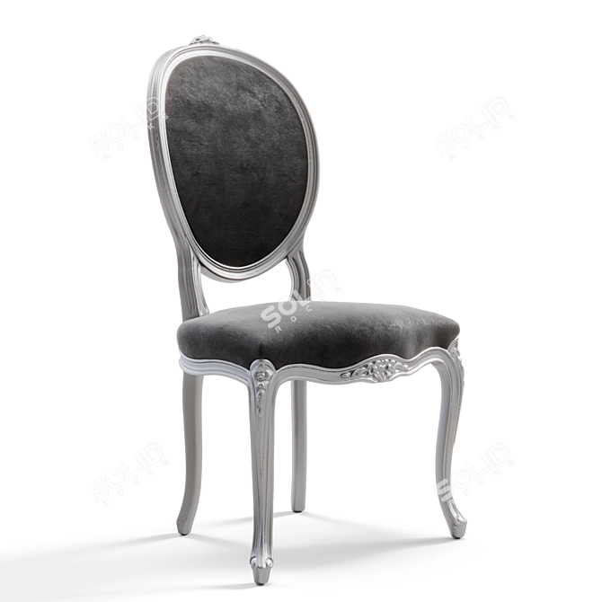 Title: Louis XV Classic Chair 3D model image 1