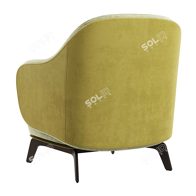 Minimalist Poliform Kaori Armchair 3D model image 6