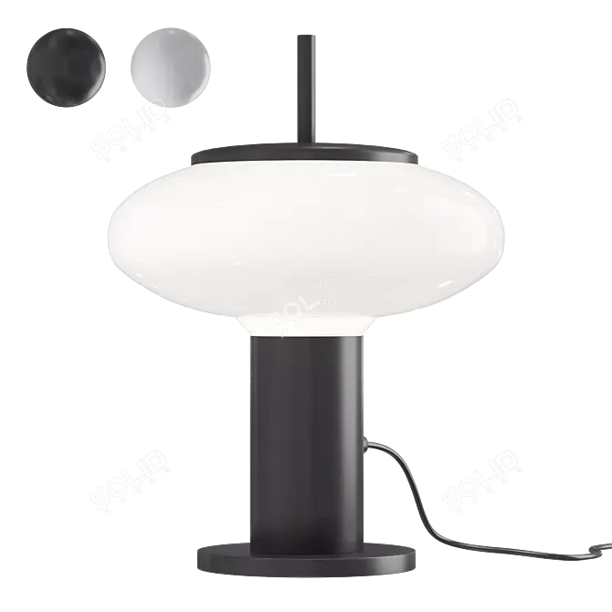 Torni ST Black & White Table Lamp 3D model image 1