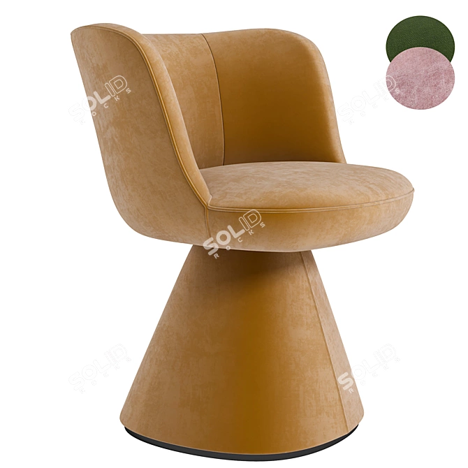 Modern Flair O Chair Design 3D model image 1