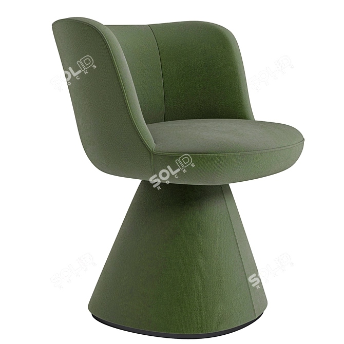 Modern Flair O Chair Design 3D model image 2