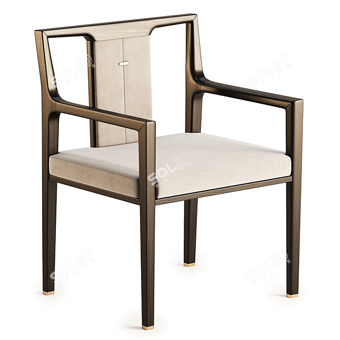 Stylish Mont Dining Chair Design 3D model image 2