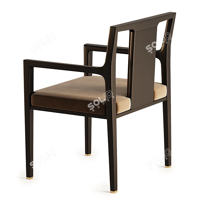 Stylish Mont Dining Chair Design 3D model image 3