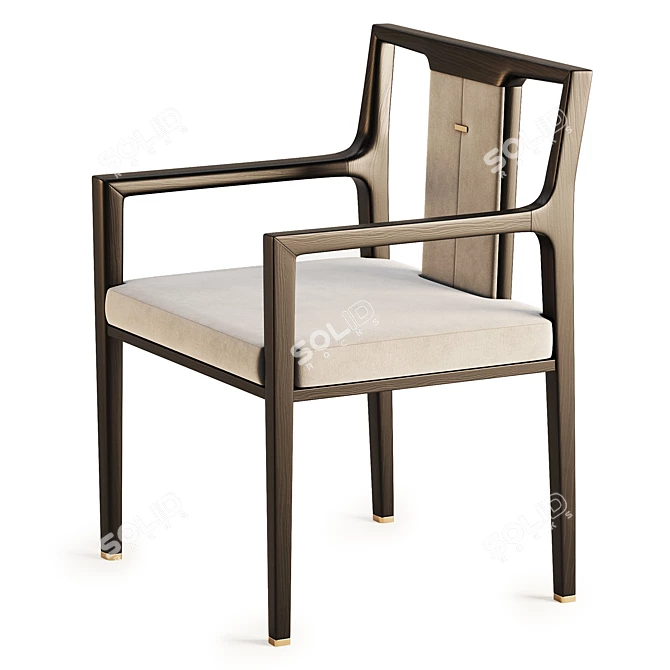 Stylish Mont Dining Chair Design 3D model image 4