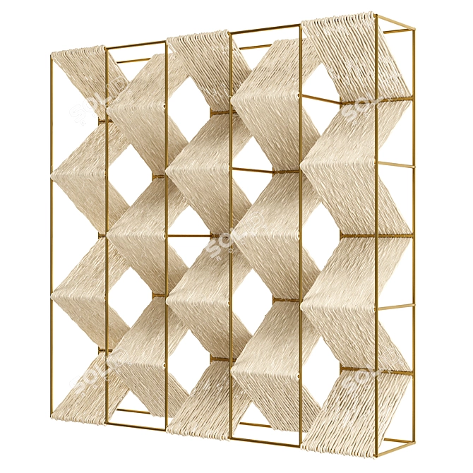 Metal-Weave Wool Wall Art 3D model image 1