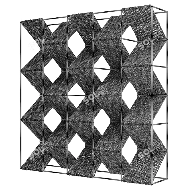 Metal-Weave Wool Wall Art 3D model image 2