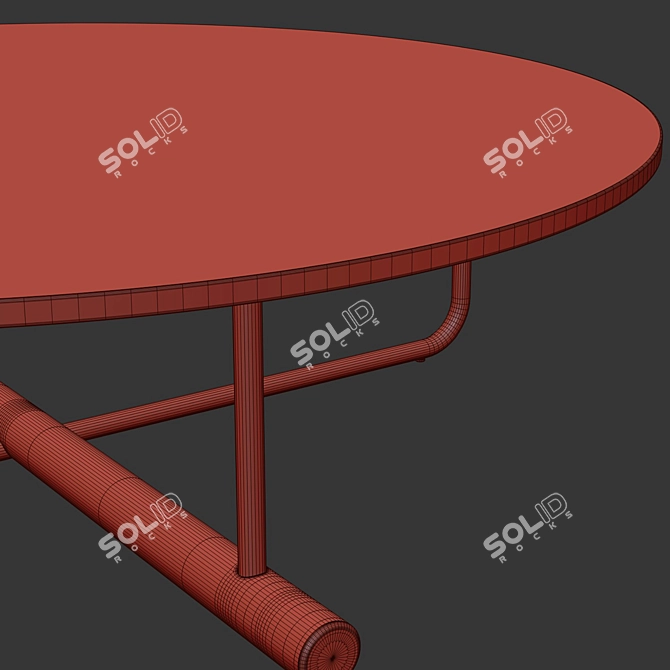 Modern Zanotta Toto Coffee Table 3D model image 5