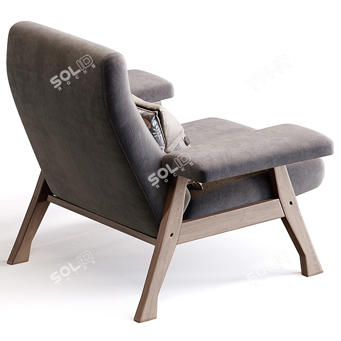 Stylish Roberto Mengi Chair 3D model image 4