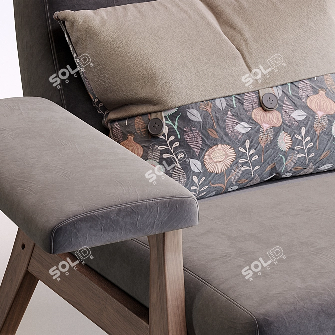 Stylish Roberto Mengi Chair 3D model image 5