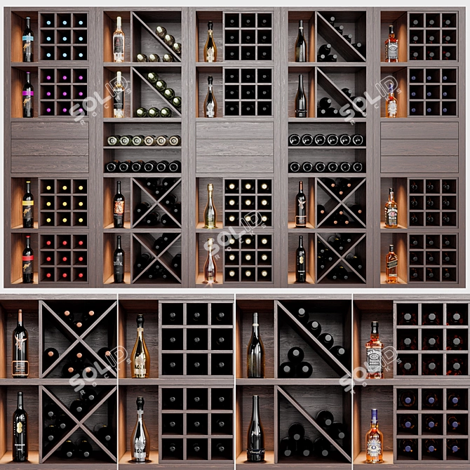  Spacious Wine Cellar 12 3D model image 1