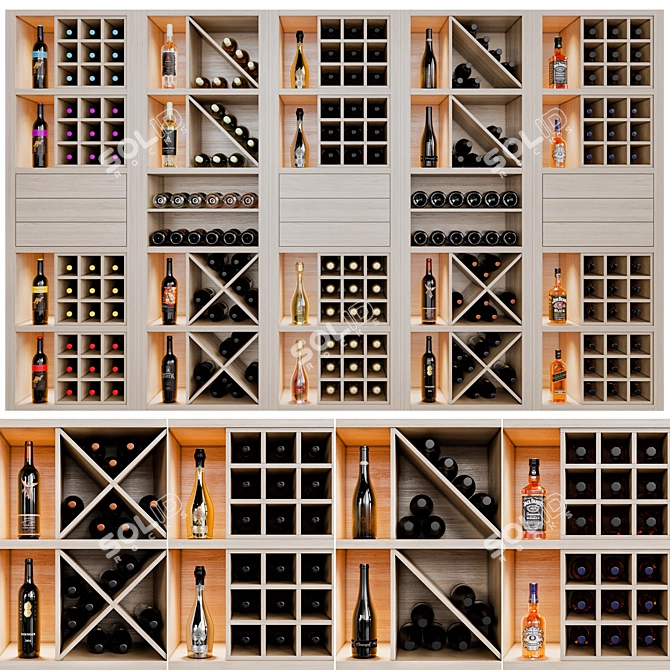  Spacious Wine Cellar 12 3D model image 2