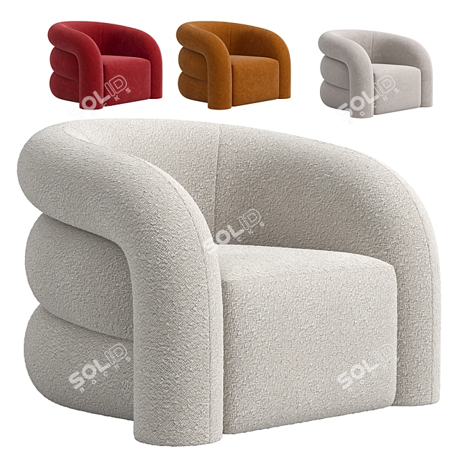  Modern Elegant Chair Novelle 3D model image 1