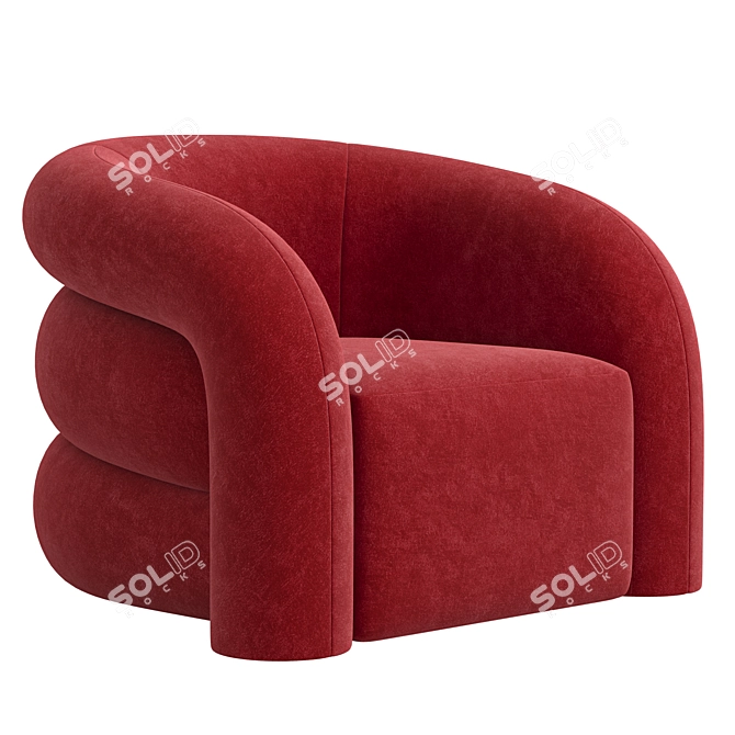  Modern Elegant Chair Novelle 3D model image 2