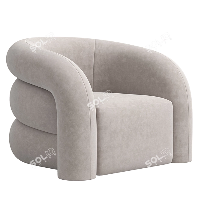  Modern Elegant Chair Novelle 3D model image 4