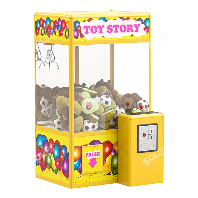 Arcade Claw Crane Toy Machine 3D model image 1