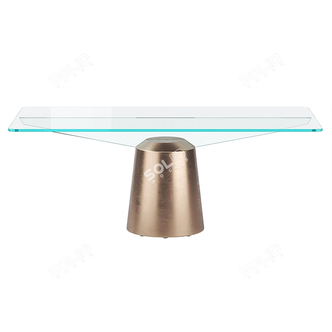 Sleek Italian Modern Dining Table 3D model image 2