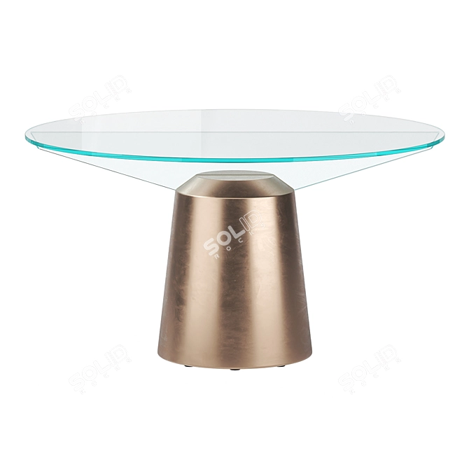 Modern Italian Spike Round Table 3D model image 1