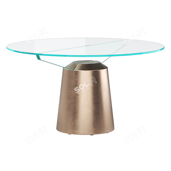 Modern Italian Spike Round Table 3D model image 2