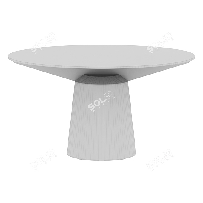 Modern Italian Spike Round Table 3D model image 4