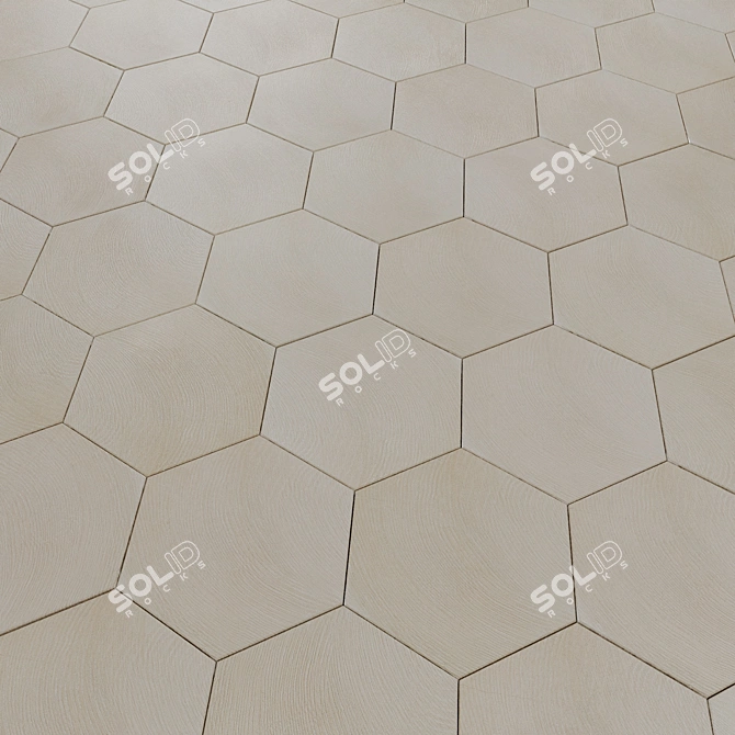 Equipe Hexawood Ceramic Floor Tiles 3D model image 1