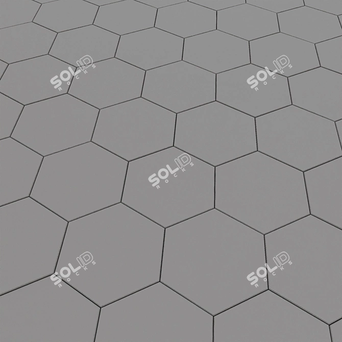 Equipe Hexawood Ceramic Floor Tiles 3D model image 6