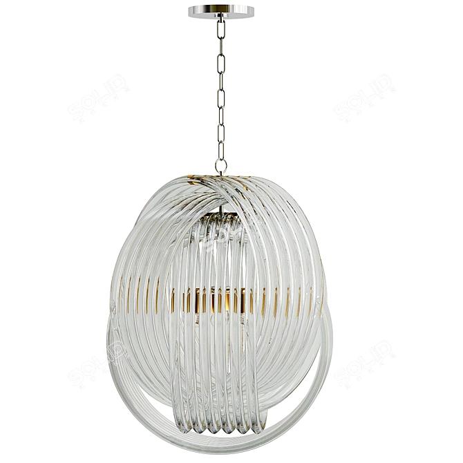 Elegant Marco Polo Pendant Light 3D model image 1