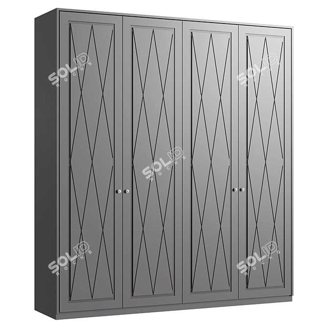 Elegance 39 Wardrobe 3D Model 3D model image 3