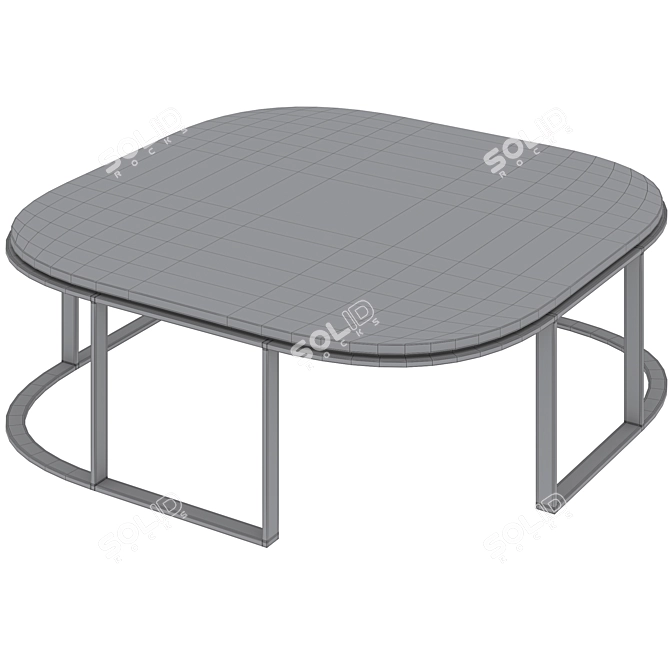 TARTU Coffee Table 1200x1200x400 mm 3D model image 4
