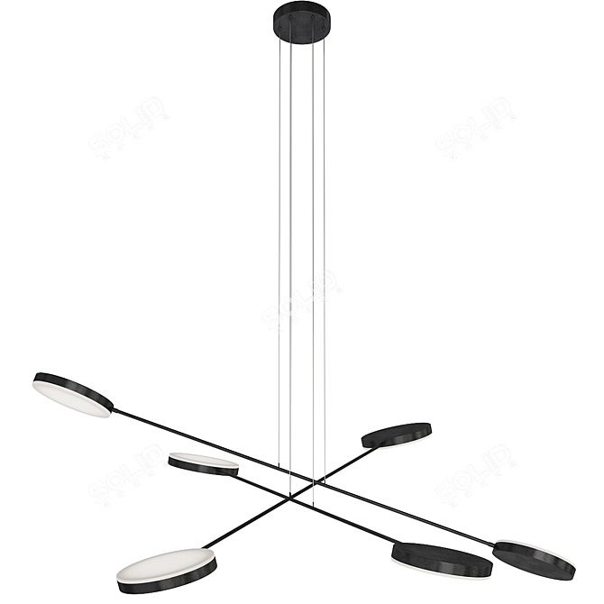 Contemporary Couple Black Home Decor 3D model image 1