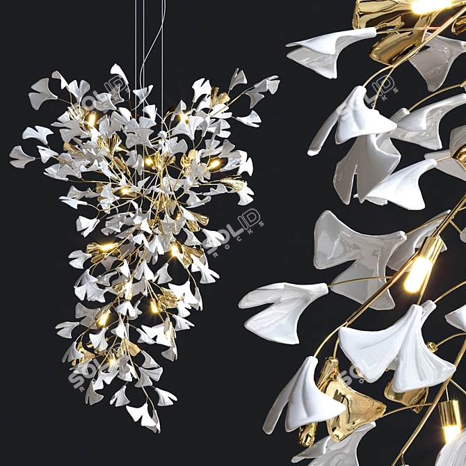 Elegant Julietta Lux Chandelier 3D model image 1