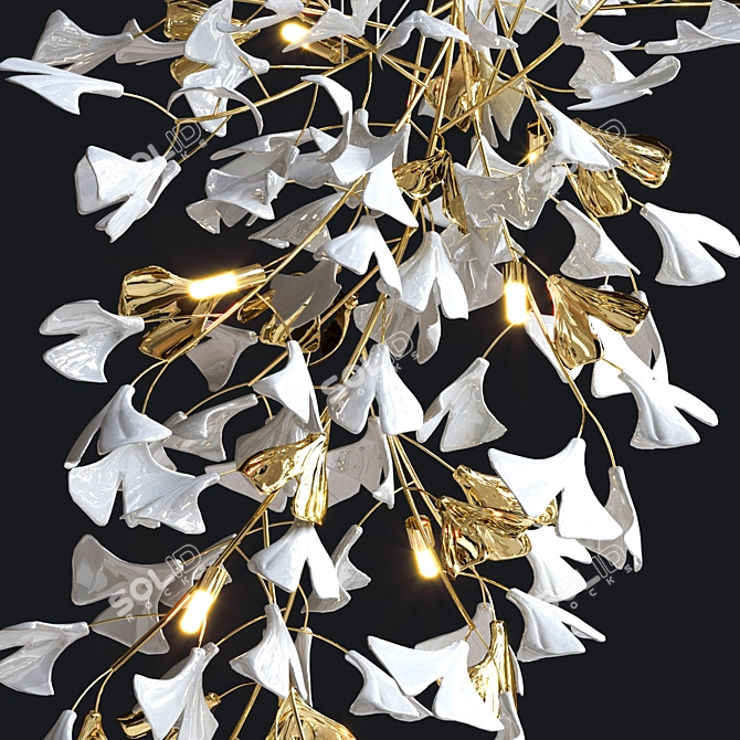 Elegant Julietta Lux Chandelier 3D model image 2