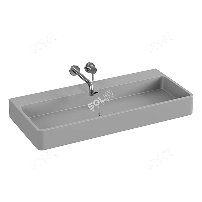 Modern Wall Mounted Sink Collection 3D model image 3