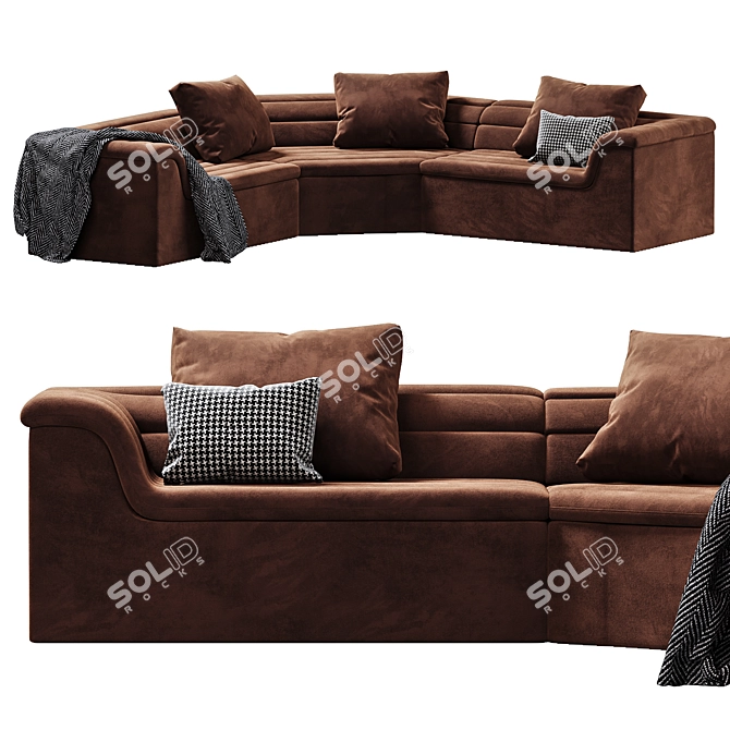 Retro Float Sofa Design Sarah 3D model image 3