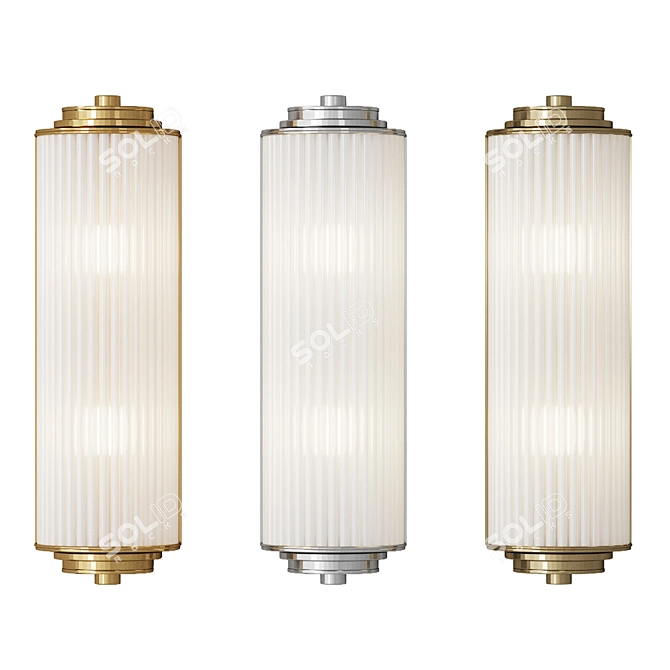 Elegant Charleston Wall Sconce 3D model image 4