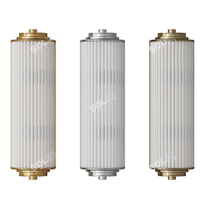 Elegant Charleston Wall Sconce 3D model image 5