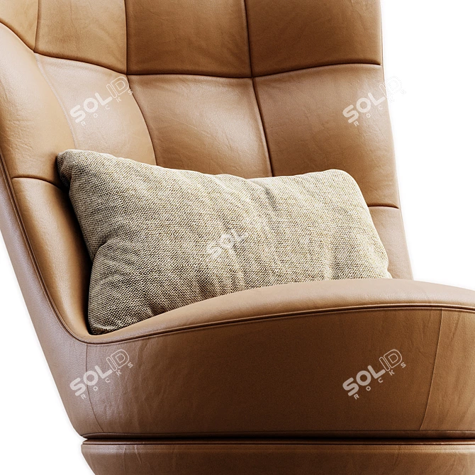 Modern Designer DS_262 Armchair 3D model image 2