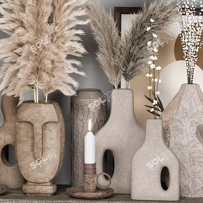 Modern Decor Set Collection 3D model image 2