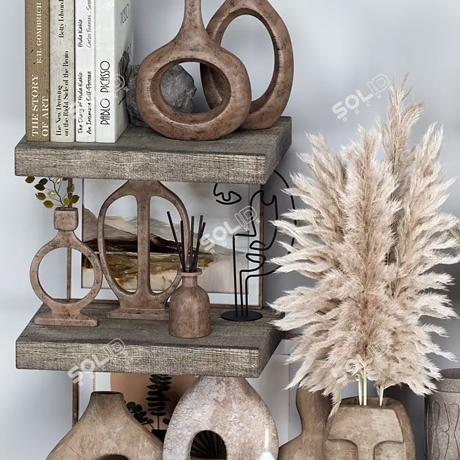 Modern Decor Set Collection 3D model image 3