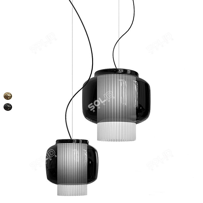 Elegant Manila T GR Pendant 3D model image 1